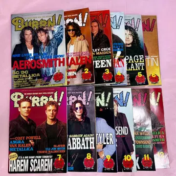 BURRN! 버 음악 잡지 1998년 12권 세트 AEROSMITH