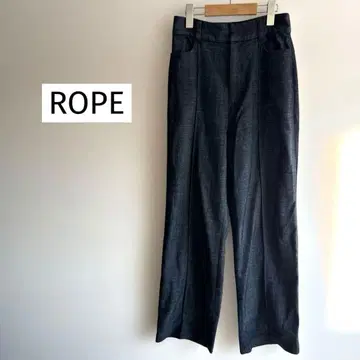 데님 라이크 팬츠 로페 다크 블루 하이웨스트 데님 팬츠