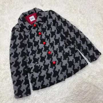 모스키노 하운드투스 자켓 빨간색 버튼 클래식 M