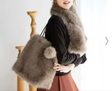 토트 퍼 토트백 새상품