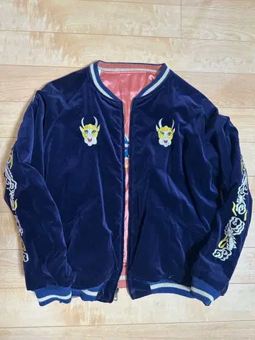 레어 웨어하우스 벨벳 리버서블 수베니어 자켓 38 마타도르