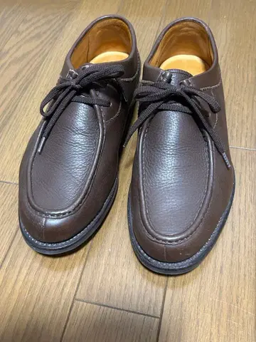 [ 스코치 그레인 ] 브라운 가죽 레이스업 슈즈