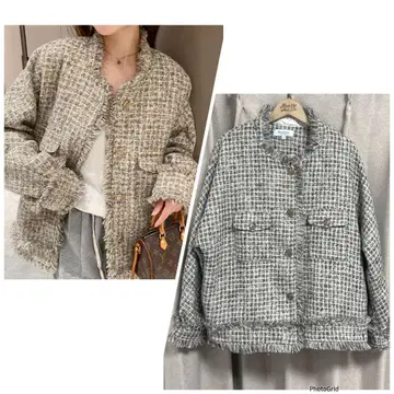 Jasmine 오버사이즈의 내추럴함이 멋스러운 트위드 자켓