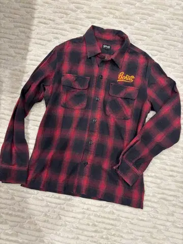 [ 고품질 ] Schott 체크 무늬 플란넬 셔츠 s