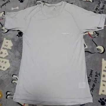 mont-bell 라이트 그레이 티셔츠 슈퍼 메리노울