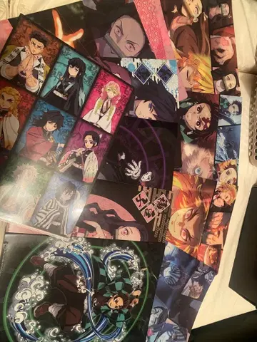 귀멸의 칼날 클리어 파일 클리어 포스터 세트