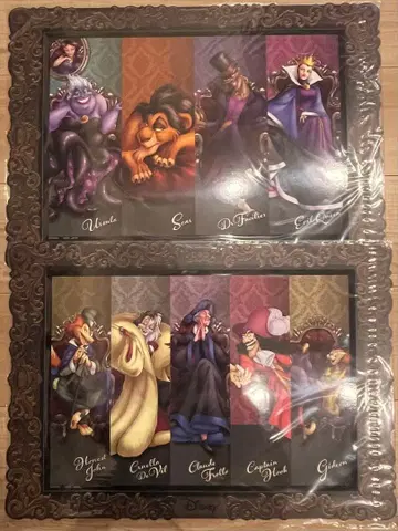 SEGA 럭키 쿠지 디즈니 빌런즈 A상 아트 보드 2종류