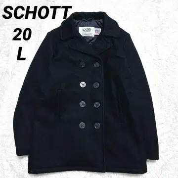 미사용급 SCHOTT 쇼트 피코트 20 L USA제 블랙