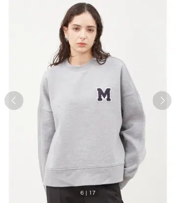 미라 오웬 Mila Owen 사가라 자수 디자인 빅 트레이닝복 그레이