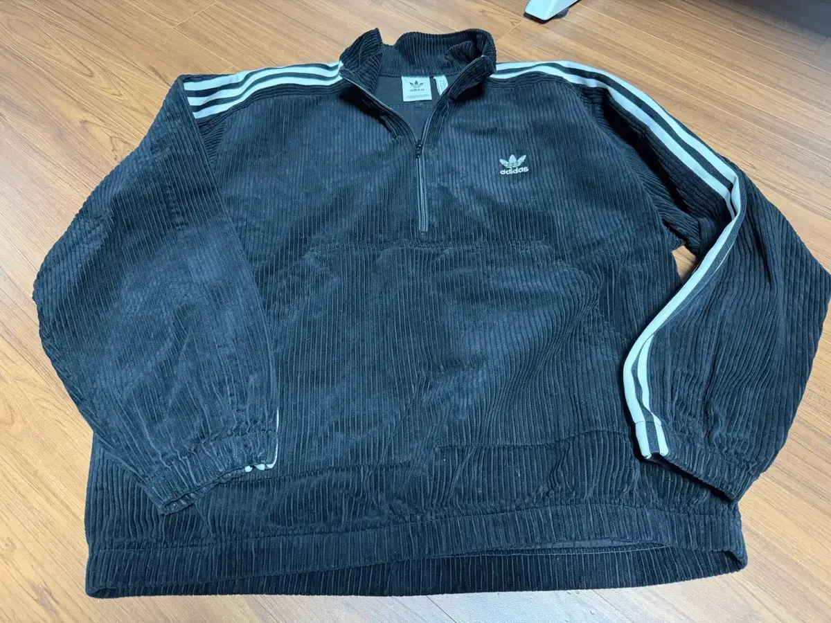 Adidas Corduroy Half Zip-up Anorak US L