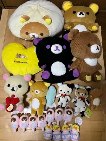 산엑스 리락쿠마 코리락쿠마 키이로이토리 봉제 인형 마스코트