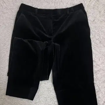 미사용급 22AW 띠어리 벨로아 팬츠 벨벳 스트레치 블랙 4