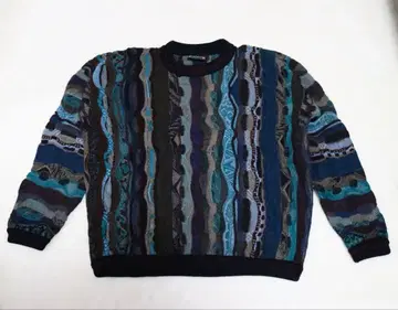 새상품급 90s COOGI 쿠지 멀티 컬러 3D 니트 S