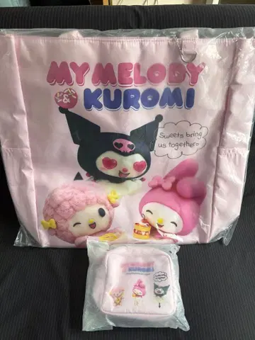 산리오 넷플릭스 토트백 마이멜로디 쿠로미 마이멜로디