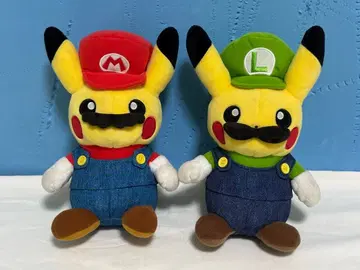 최종 가격 인하 포켓몬 센터 피카츄 마리오 루이지 봉제 인형 세트