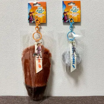 극장 굿즈 주토피아2 꼬리 키링 닉 & 주디 2개 세트