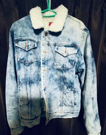 C&S 보아 카라 부착 데님 자켓 L 사이즈