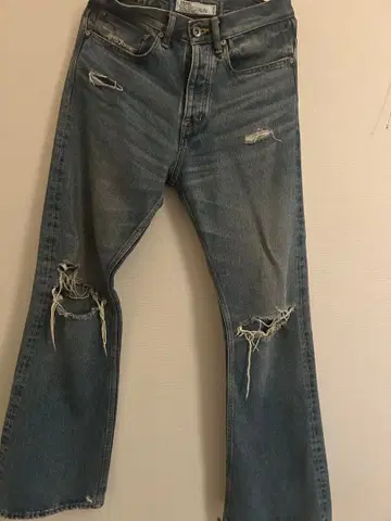 DAIRIKU 데미지 플레어 데님 팬츠