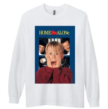 미사용 새상품 90s 영화 홈 어론 긴팔 티셔츠/블랙