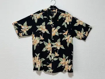 Tori Richard 알로하 셔츠 블랙 S