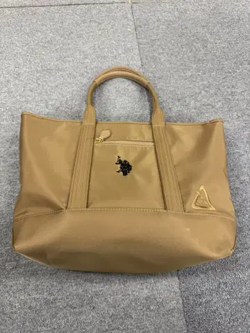us polo assn 폴로 나일론 핸드백 토트백 베이지
