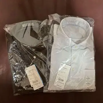 비즈 피케 셔츠 무지 와이드 칼라 풀오버 2장 세트