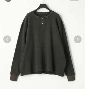 18G Garment Dye Waffle Henry Neck