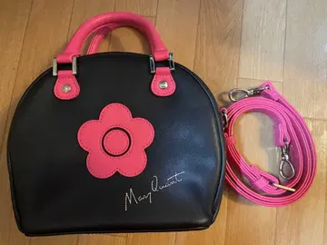 Mary Quant 숄더백 마리쿠와 꽃 모티브