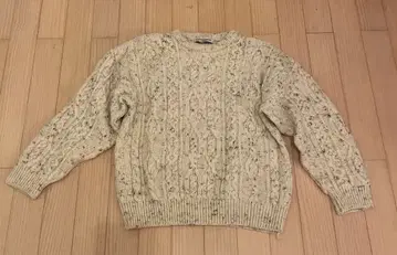 빈티지 케이블 니트 스웨터 아일랜드