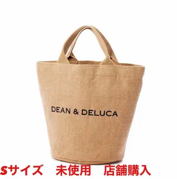 미사용 20주년 한정판 딘&델루카 린넨 토트백 S