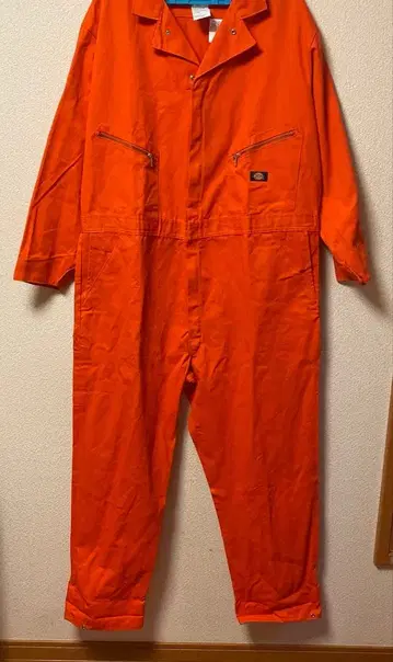 Dickies 오버롤 XL 오렌지