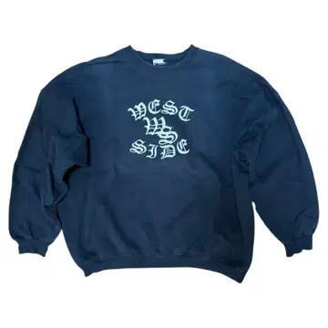 G-style 블랙 크루넥 맨투맨