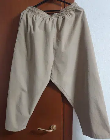 VOIRY 베이지 치노 팬츠 허리밴딩