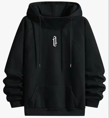 남성용 후드티 터틀넥 후드 부착 속기모 맨투맨 캐주얼