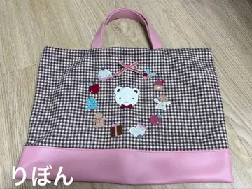 파밀리아 familiar 크리스마스 홀리데이 레슨백 토트백