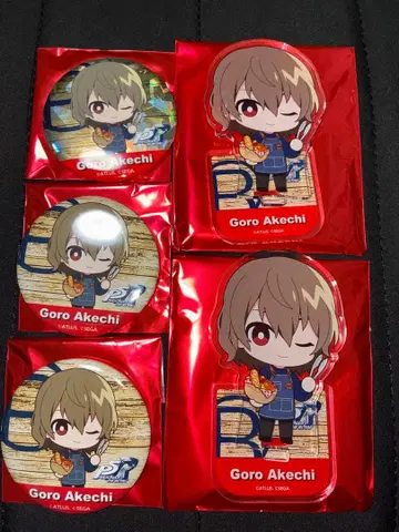 페르소나 5 R 아케치 고로 R 베이커 캔뱃지(당첨) 아크릴 스탠드