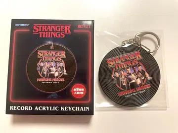 기묘한 이야기 레코드 아크릴 키링 키체인