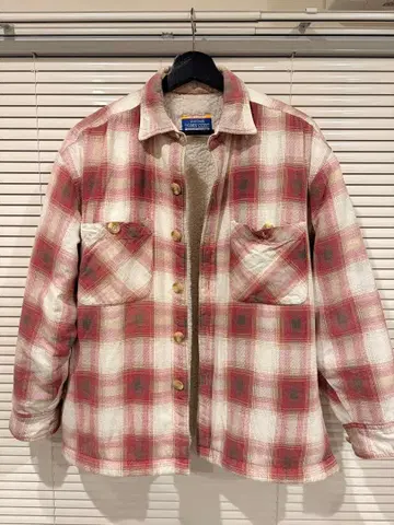 TOMY CORT 체크 무늬 플리스 자켓 프리 사이즈