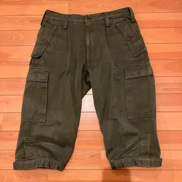 실물 USED 이탈리아군 니커즈 카고 팬츠 7부 기장