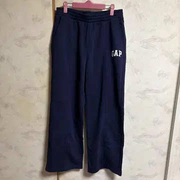 L 사이즈 새상품 GAP 네이비 스웨트 팬츠 와이드 팬츠