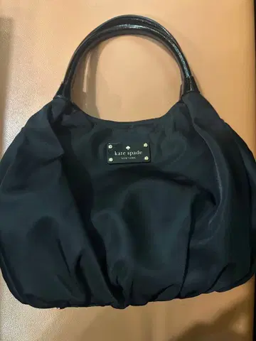 케이트 스페이드 핸드백 나일론 블랙 로고 숄더