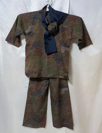 기모노 리메이크 팬츠 세트 리버서블 옷깃 머플러