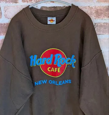 하드 록 카페 맨투맨 90s USA제 속기모 XL 구제 의류