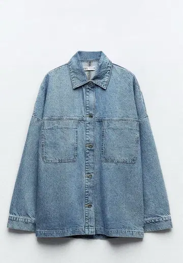 ZARA 오버 사이즈 데님 자켓