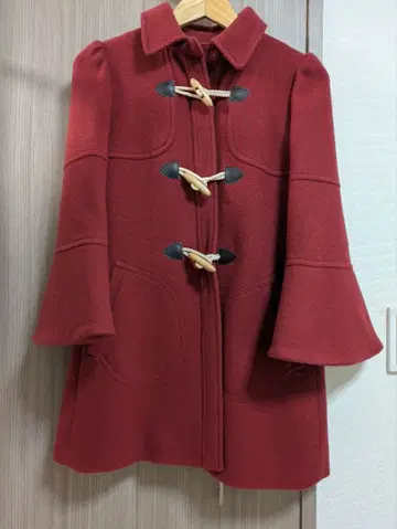 Swingle 빨간색 더플 코트