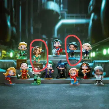 POPMART DC 피규어 블루 비틀 아쿠아맨 2종 세트