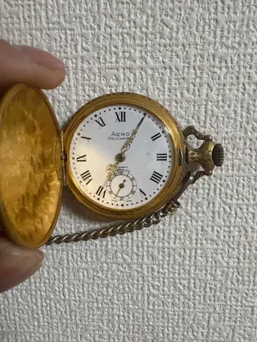 레트로 앤티크 기계식 회중시계 AERO NEUCHATEL