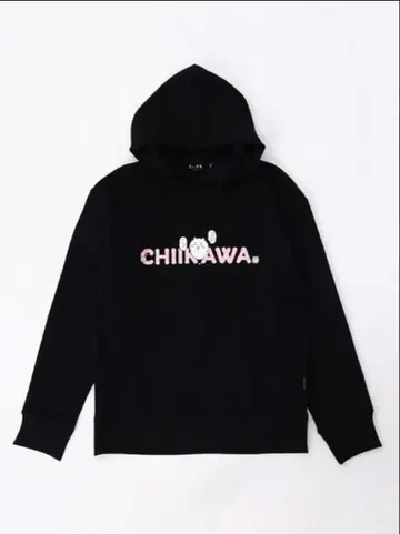 치이카와 후드티 블랙 M 사이즈