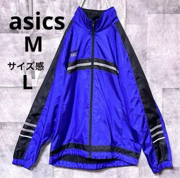 아식스 DIGNO 나일론 자켓 보라색 M (사이즈감 L) 메쉬 안감