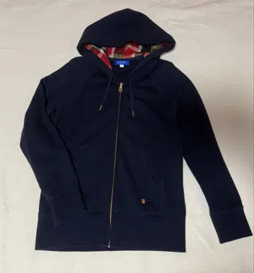 블루 라벨 네이비 후드 부착 후드티